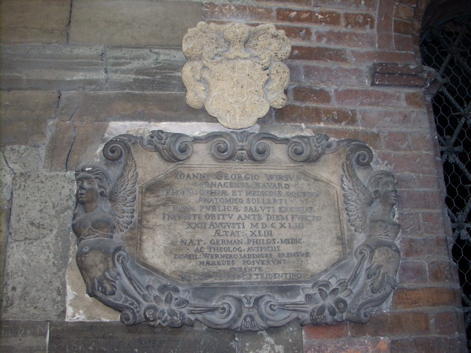Johann Georg Wirsung memorial tablet, Basilica of Sant'Anto - 02.JPG